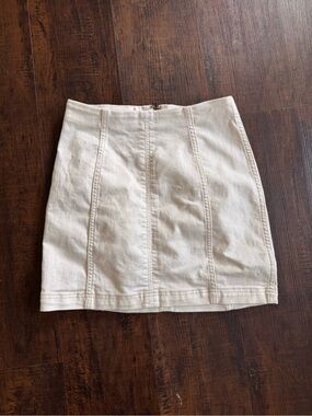Free People white Mini Skirt